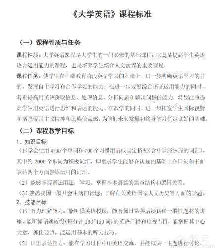 <a href='javascript:;' class='text-color'>大学</a><a href='javascript:;' class='text-color'>英语</a>课程标准